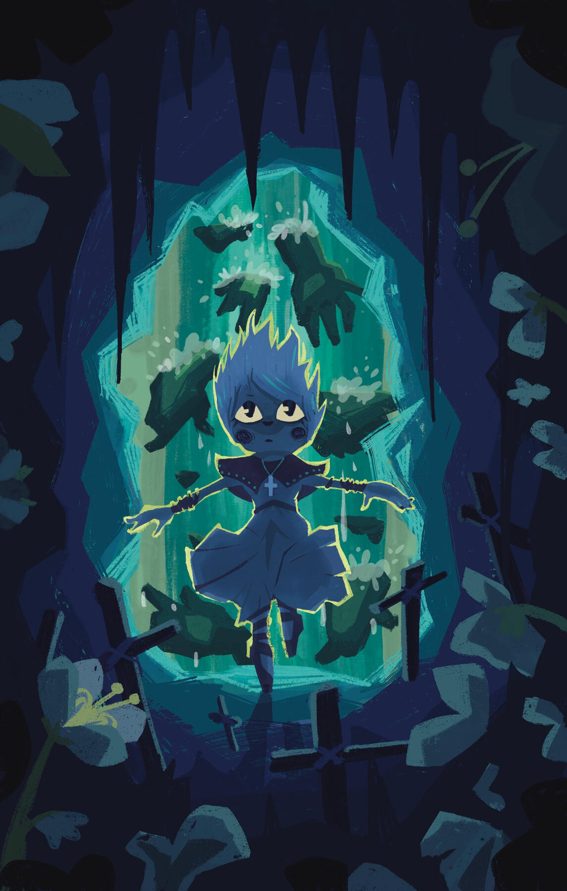 "Falling In Assisi": Digital Illustration